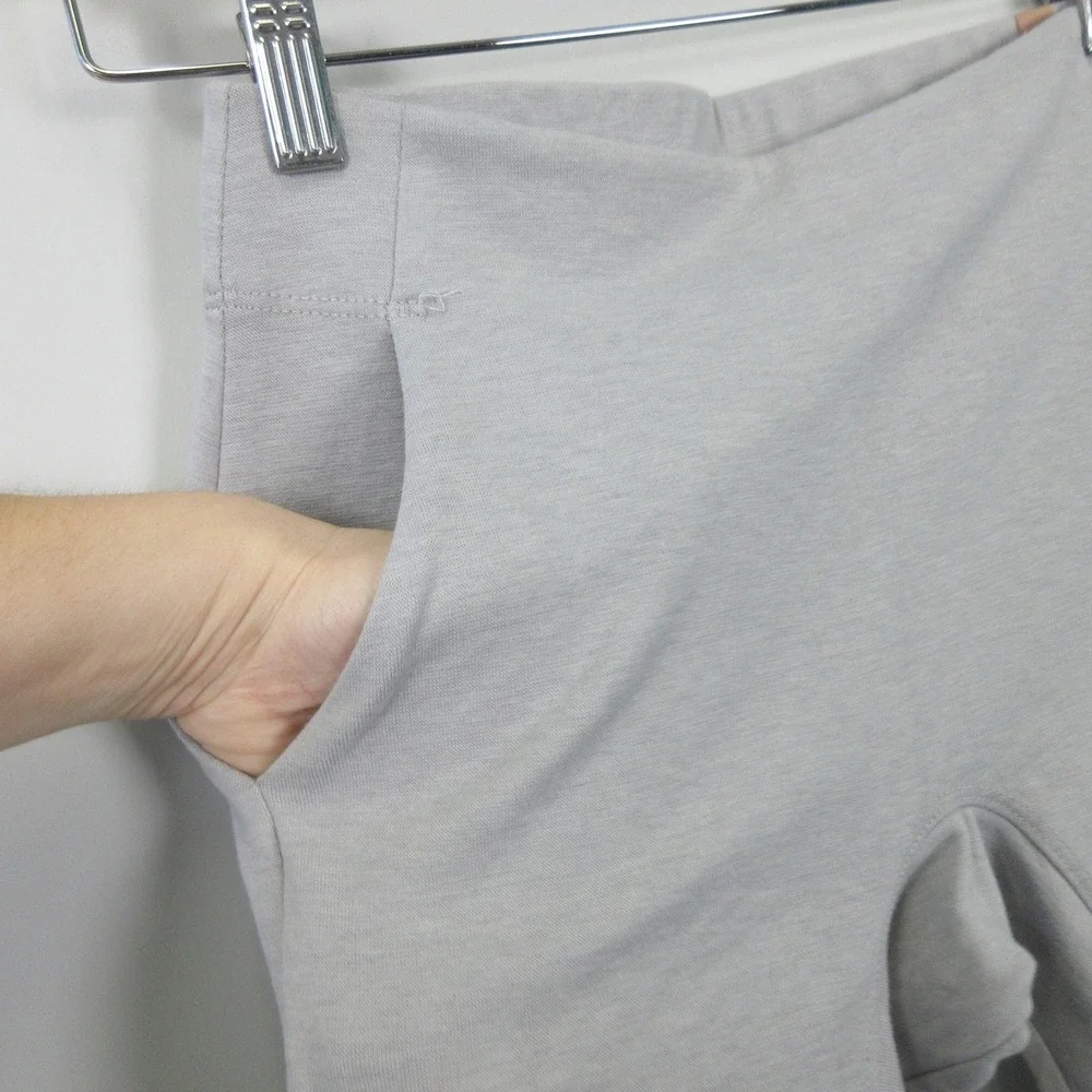 LUNYA Restore Pocket Legging Grey Supima Cotton Lounge Pants XS Made in USA - Picture 7 of 12